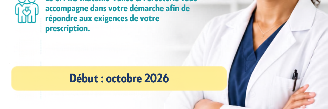 Pharmacothérapie (SASI) : inscriptions en cours